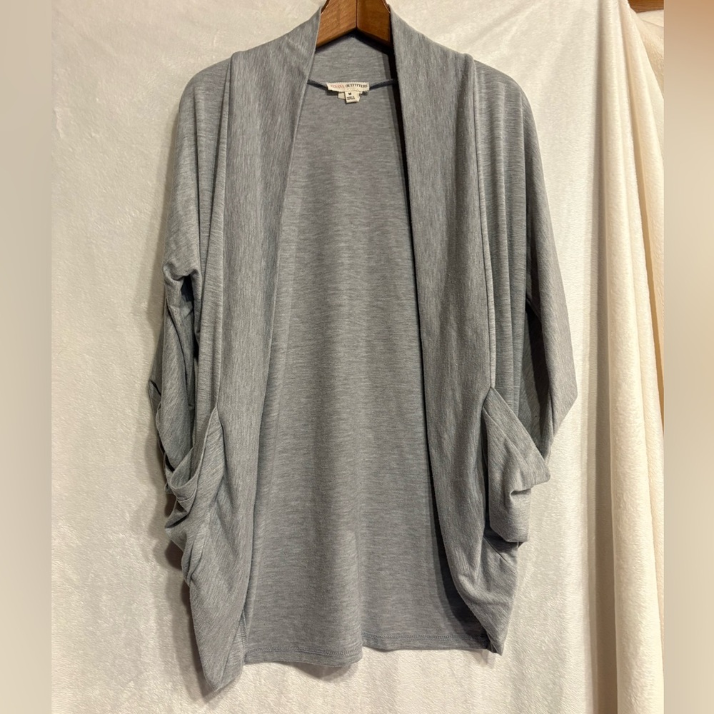 Zenana Outfitters Light Gray Women's Cardigan